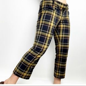 Alice & Olivia plaid cropped pant size 4